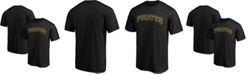 Fanatics Men's Black Pittsburgh Pirates Official Wordmark T-shirt